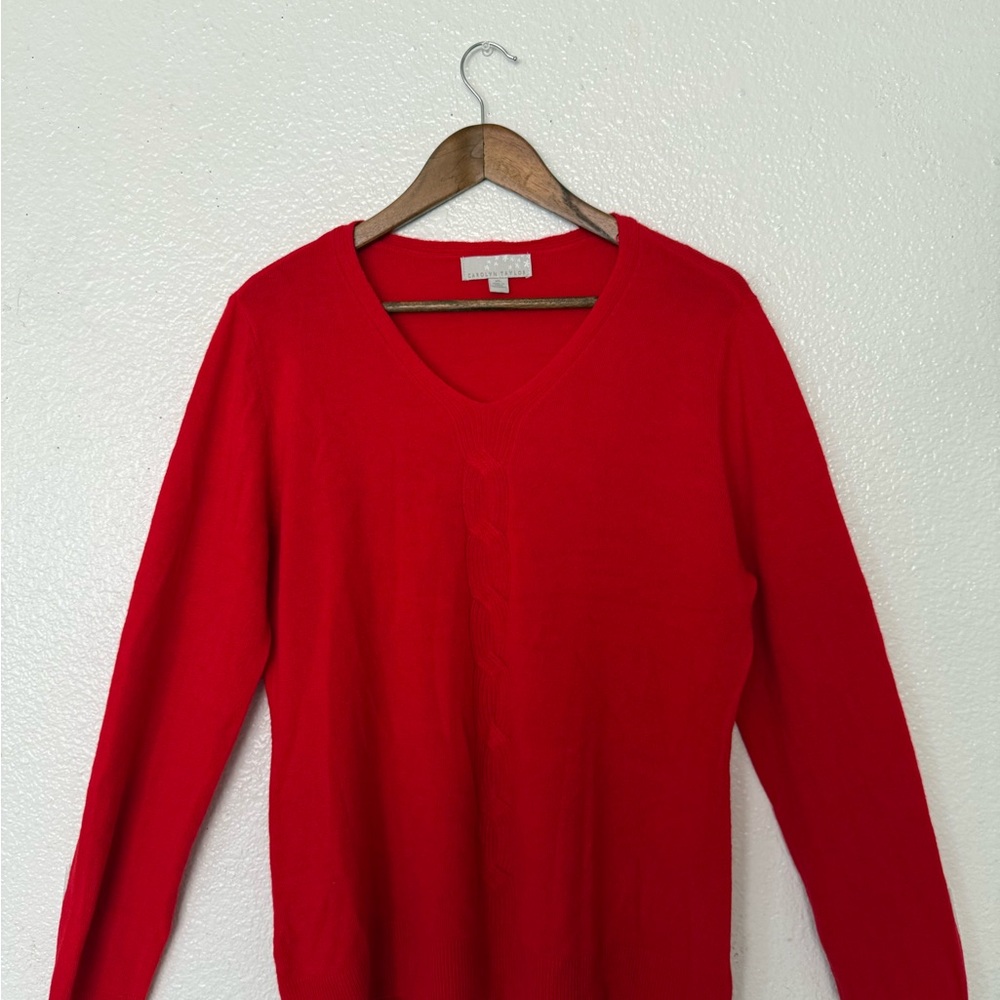 Carolyn Taylor Vibrant Red Knit Top Women’s  Size XL